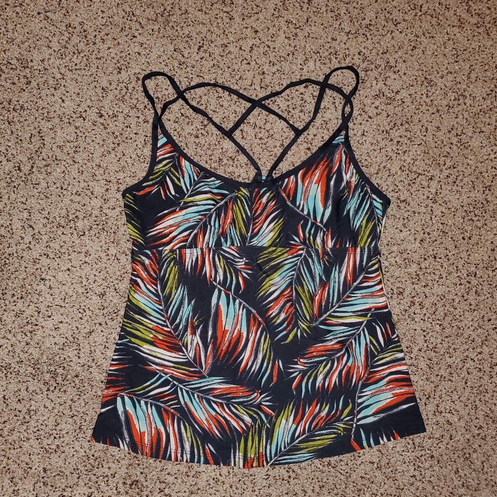 💥3/$30 NWOT Mossimo Tropical Tankini Swimsuit Top